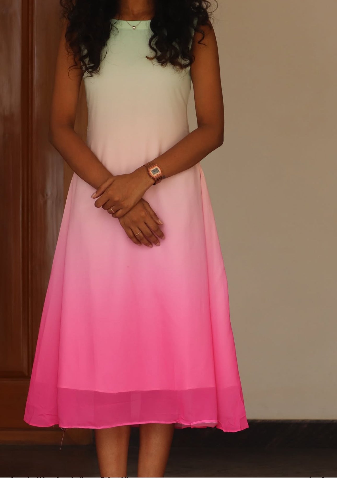 Ombre Color  Aline Dress