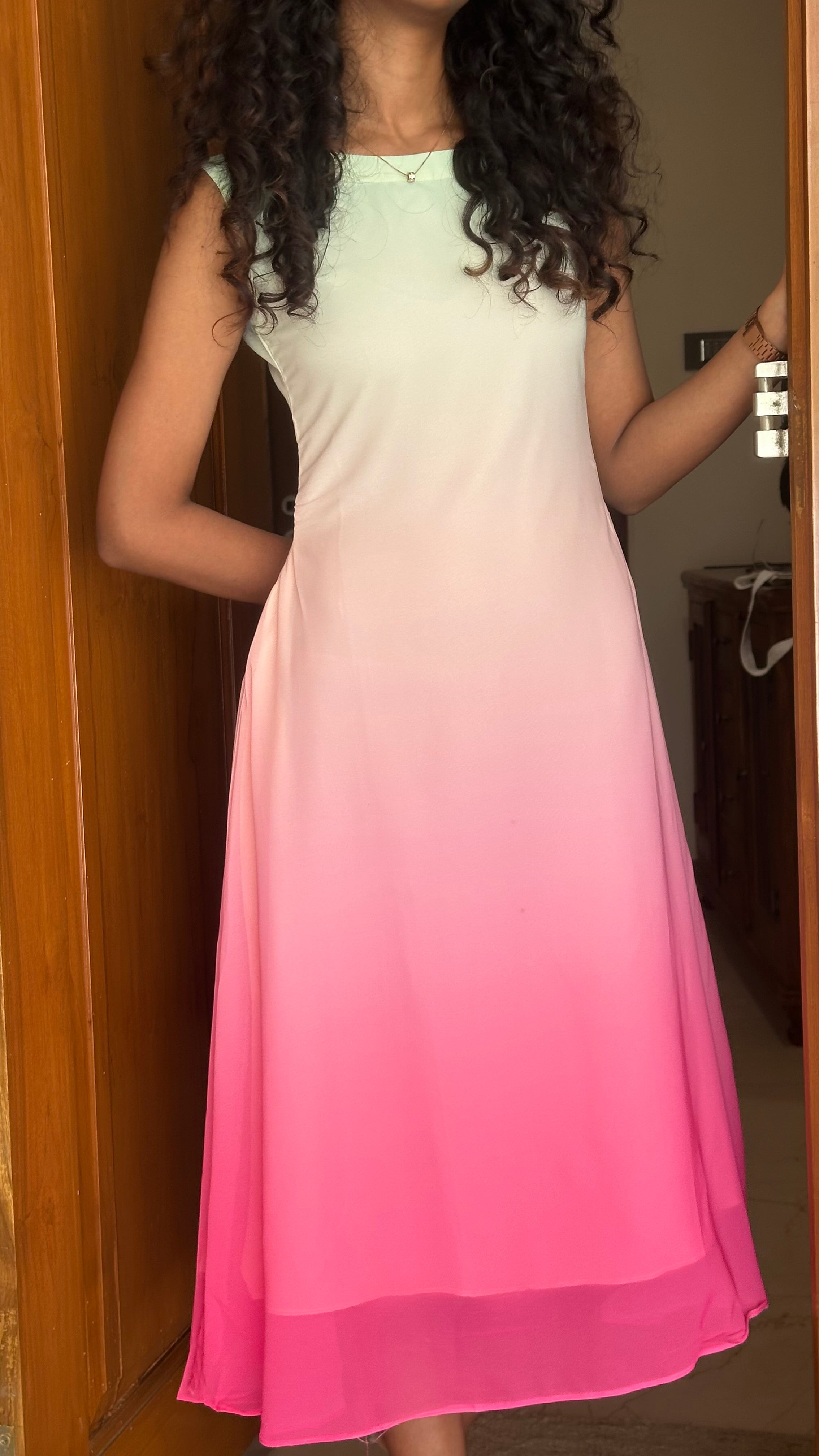 Ombre Color  Aline Dress