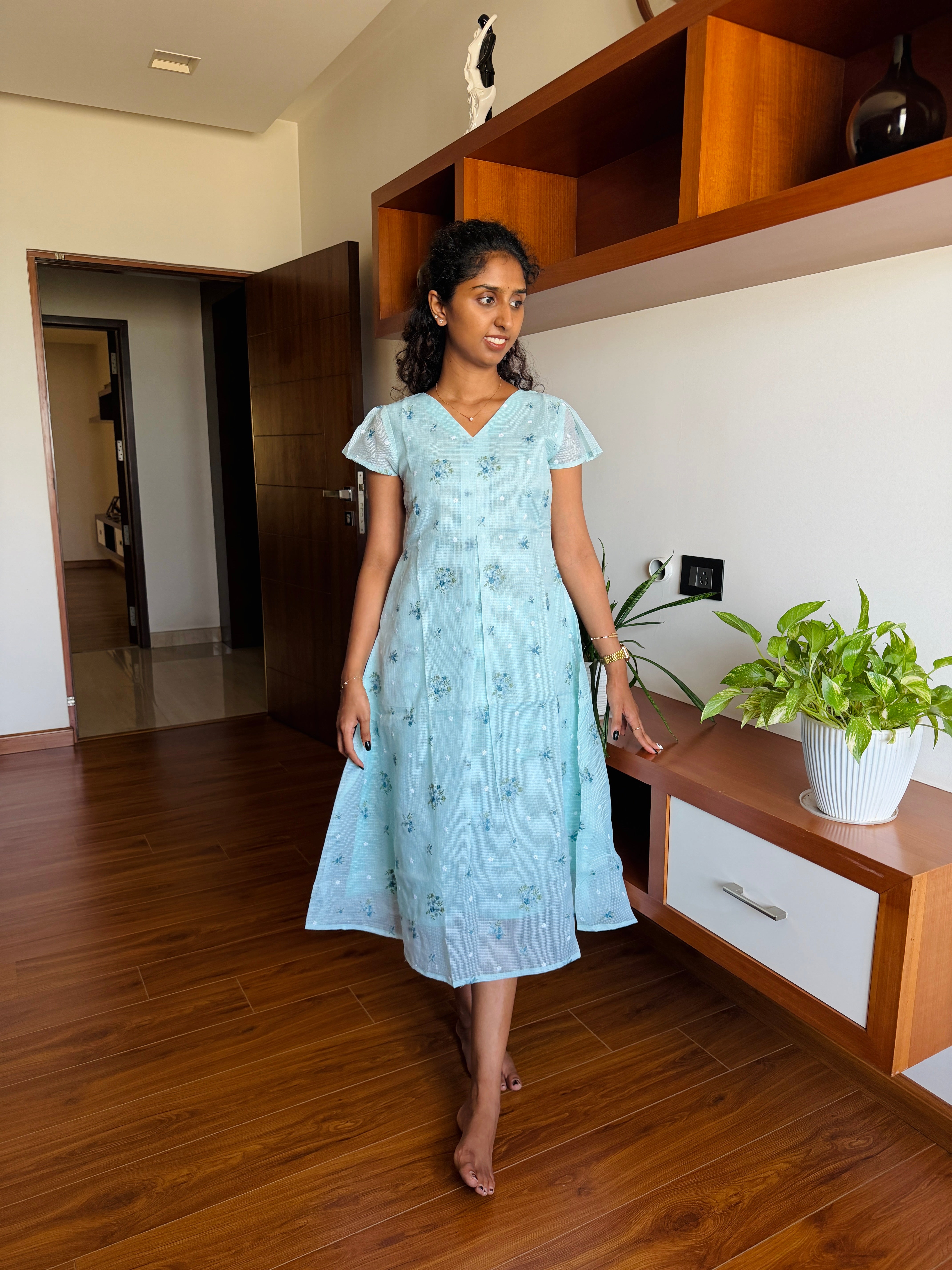 Blue kota Aline Dress