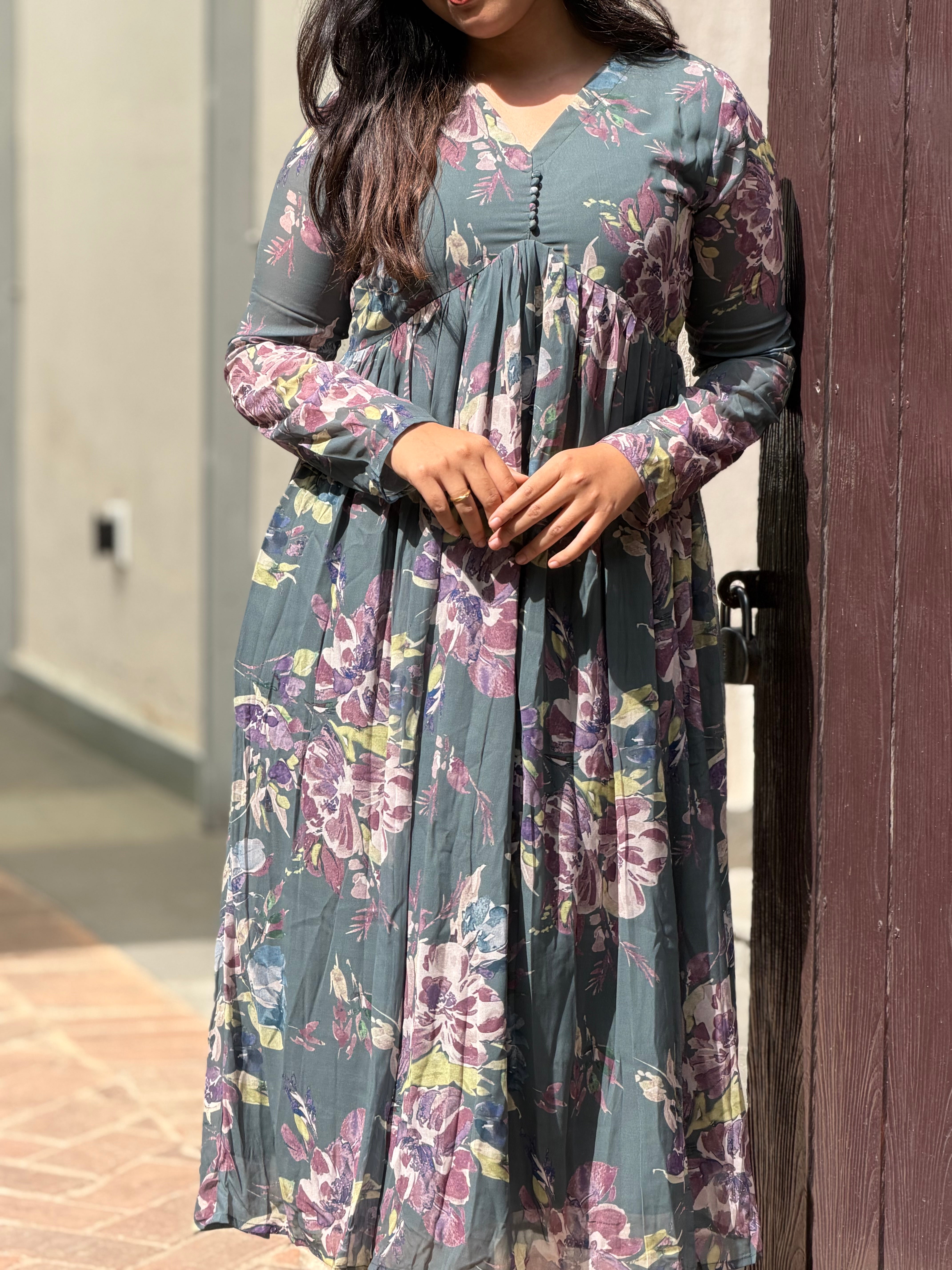 Green Aliacut Dress