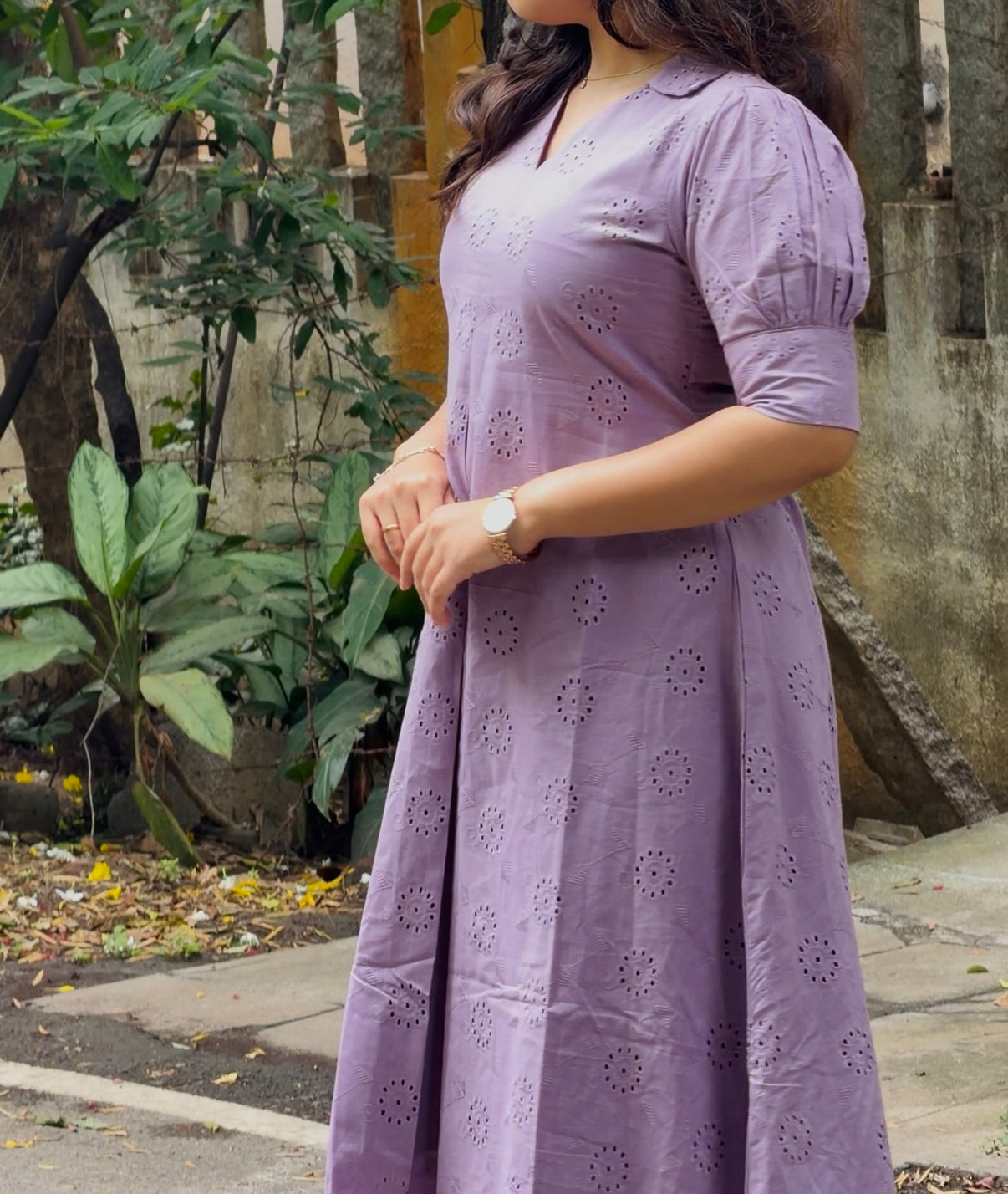 Lavender Schiffili Dress