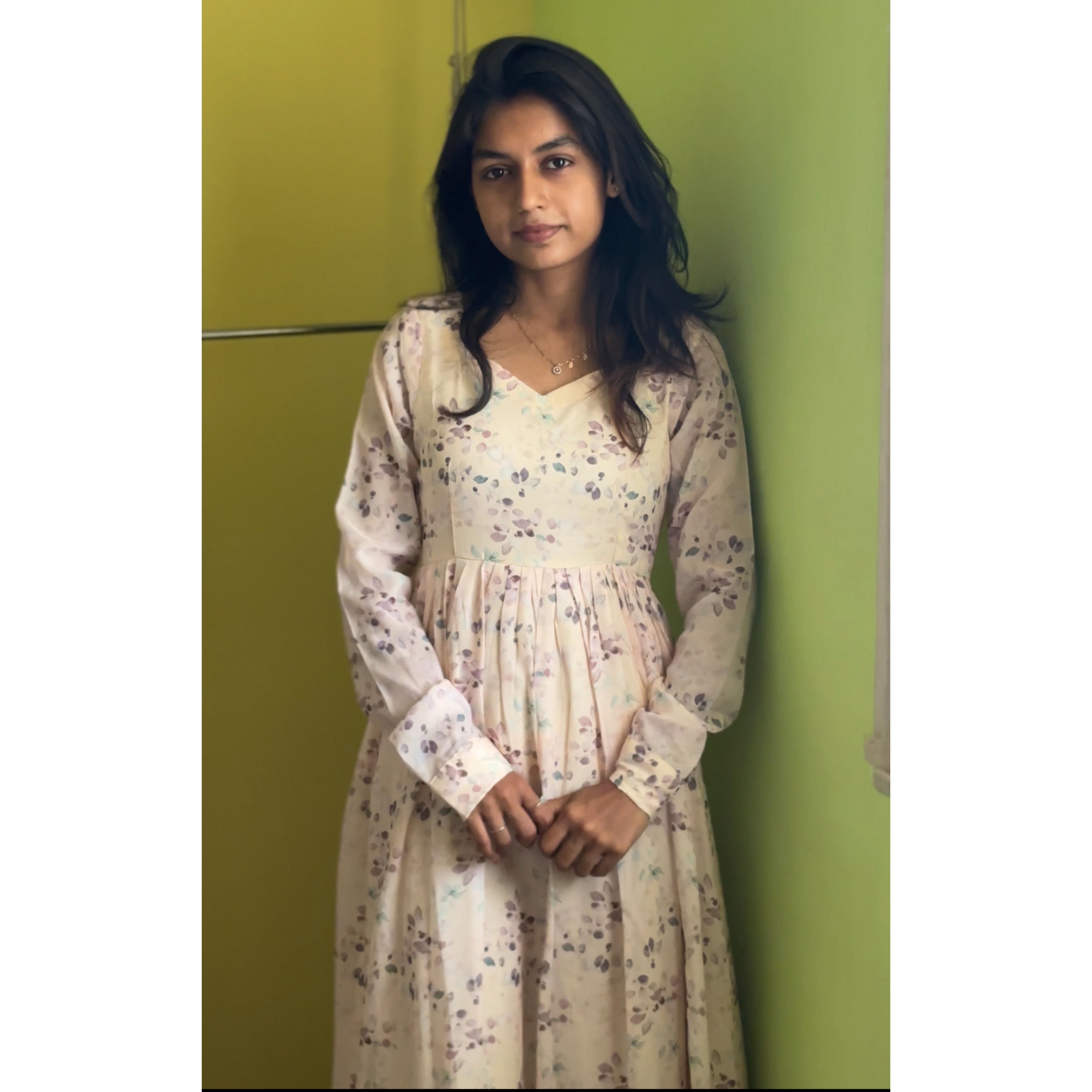 Full sleeves Printed Maxi Dress