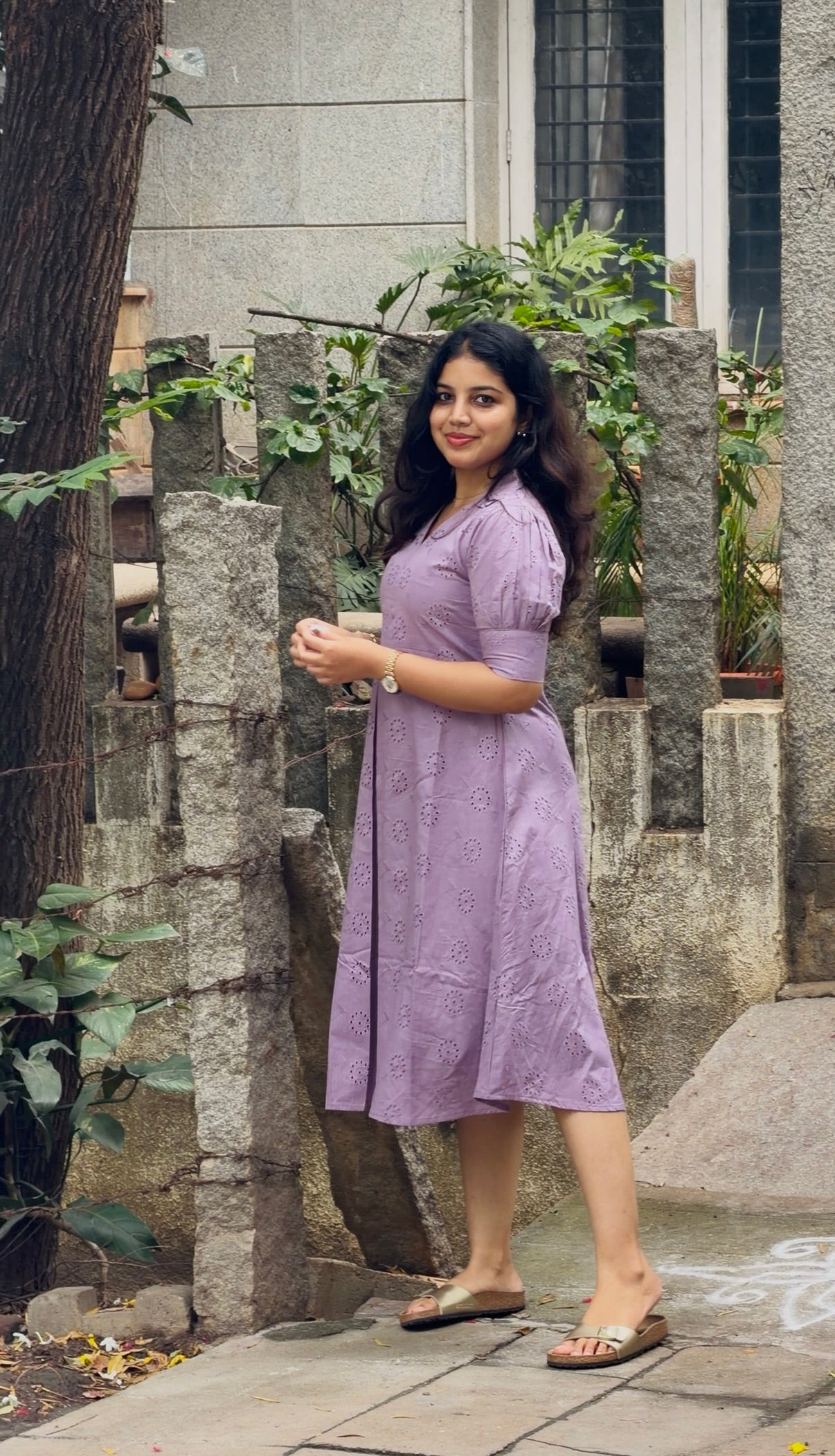 Lavender Schiffili Dress