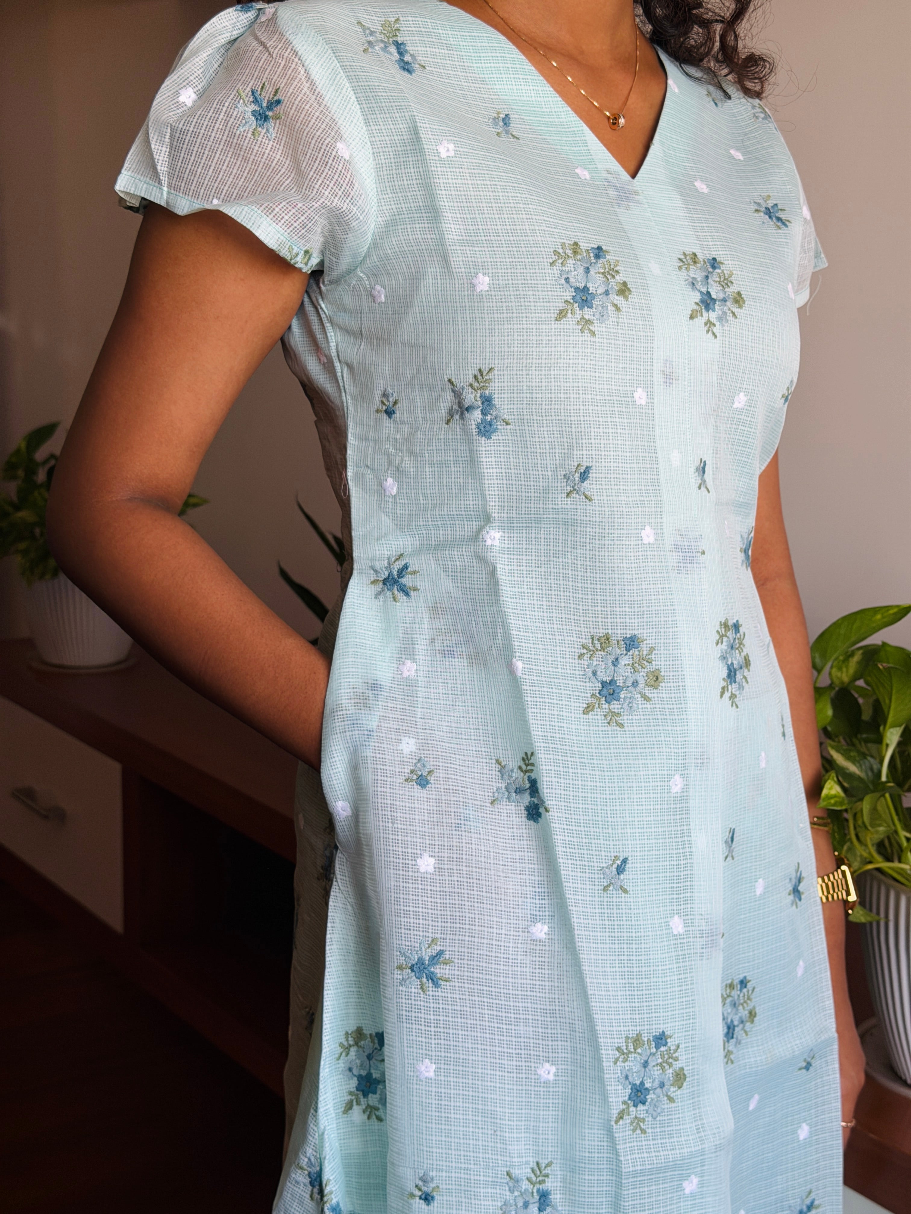 Blue kota Aline Dress