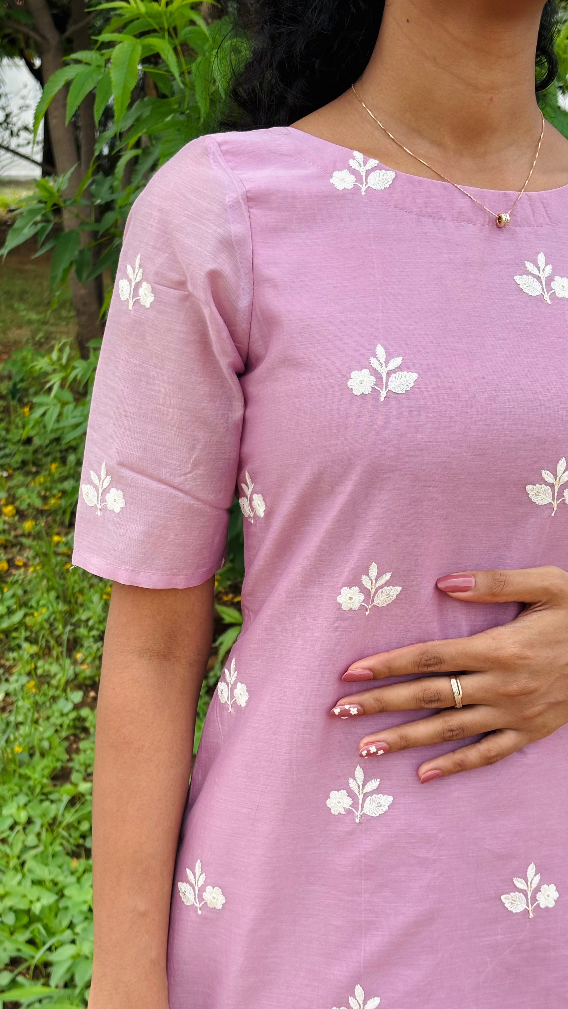 Lavender Mulcotton Kurtaset