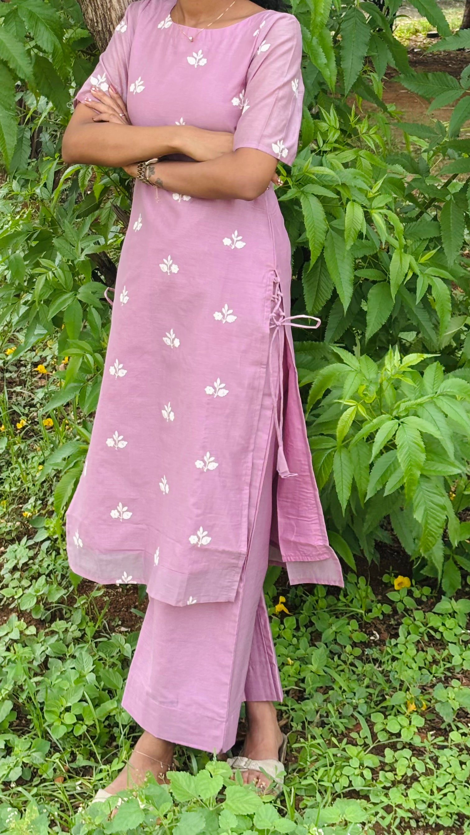Lavender Mulcotton Kurtaset