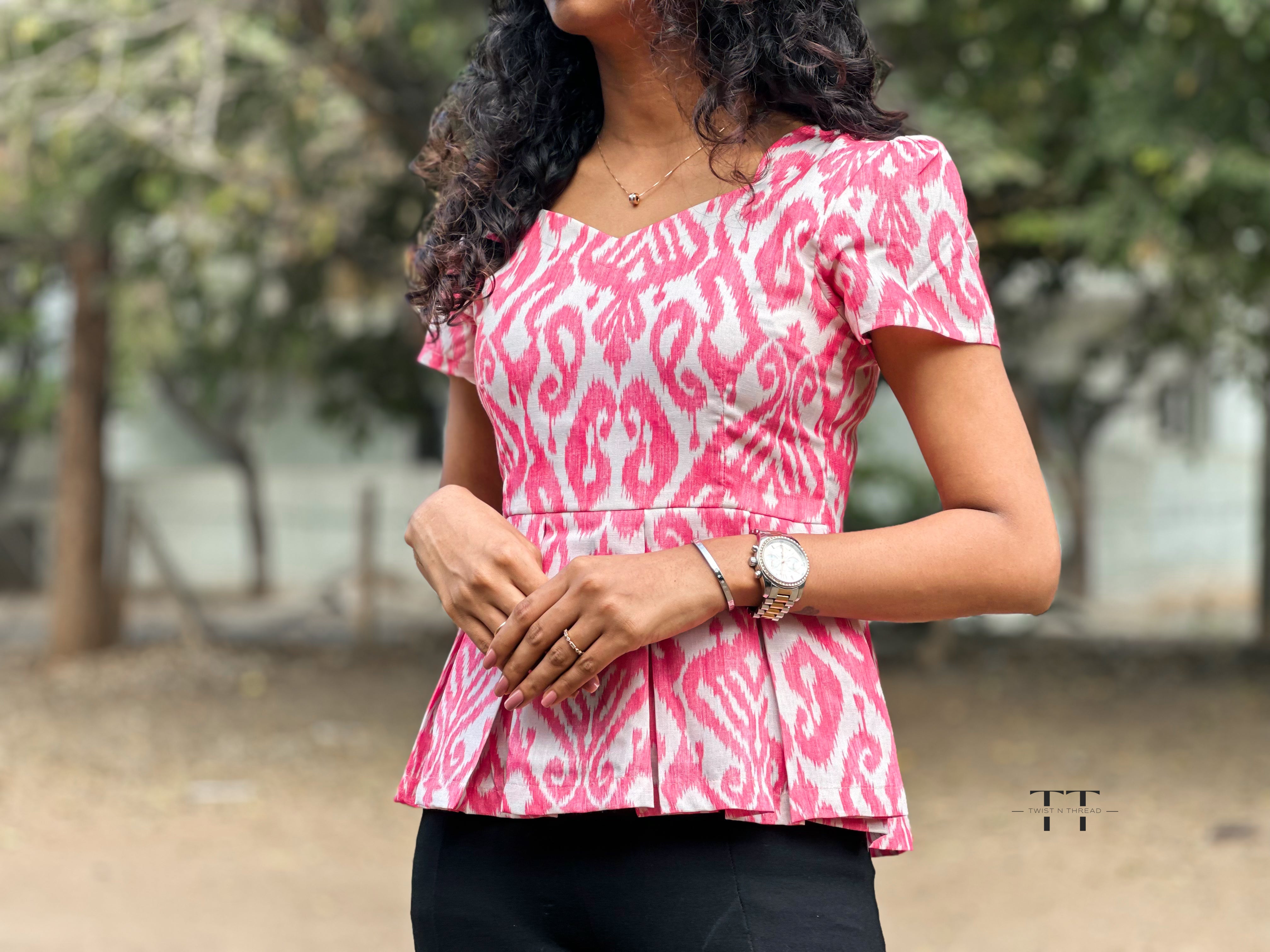 Pink Peplum top