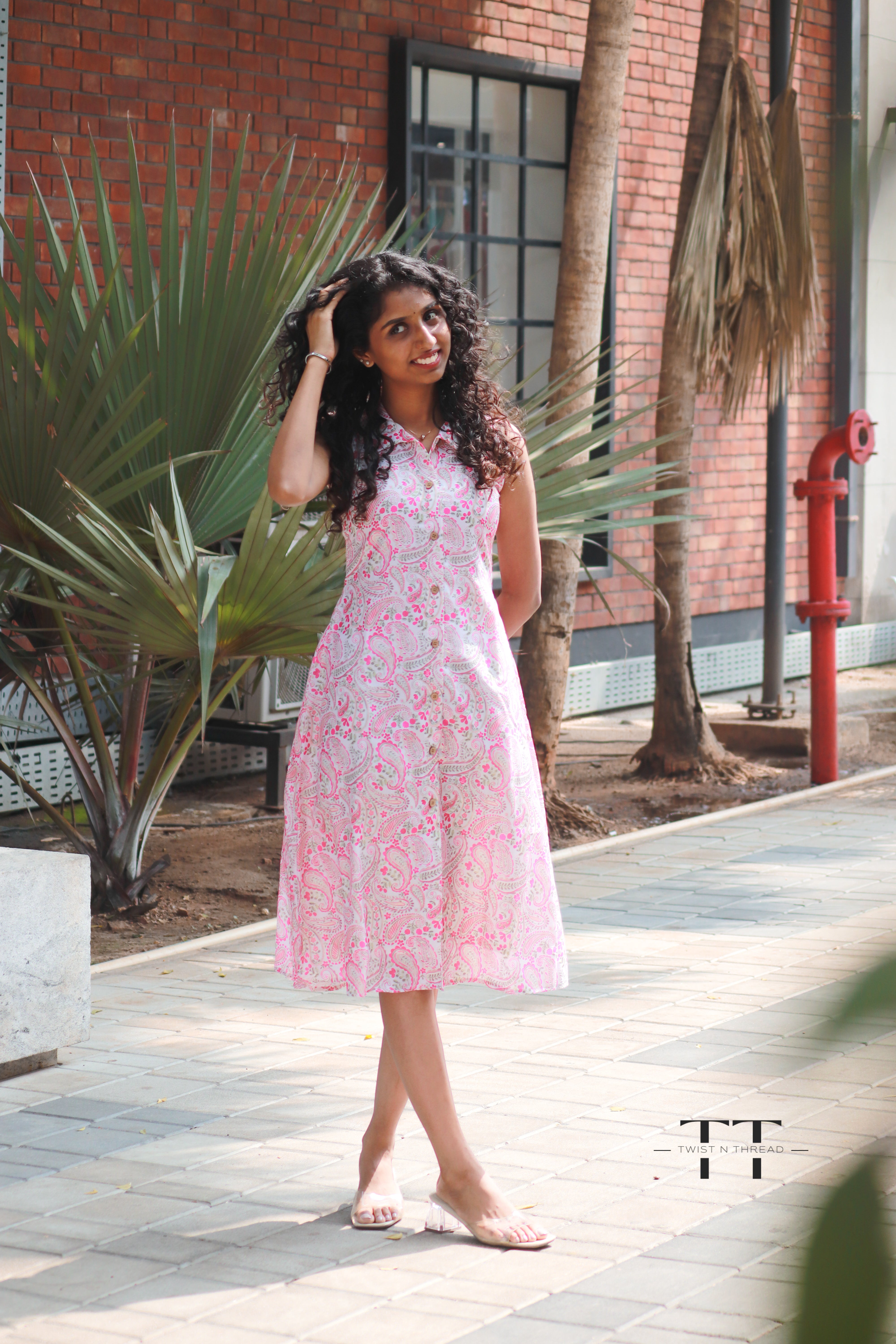 Floral Digital Print Aline Dress