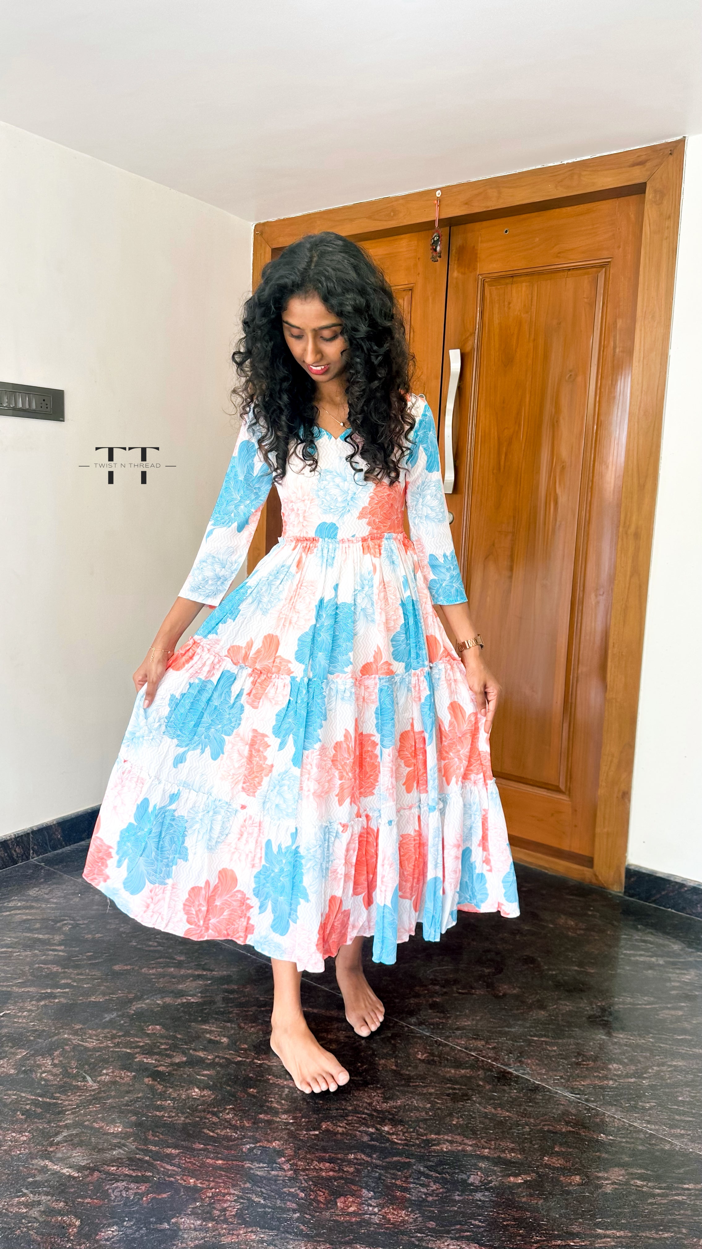 Multicolour Floral Maxi Dress
