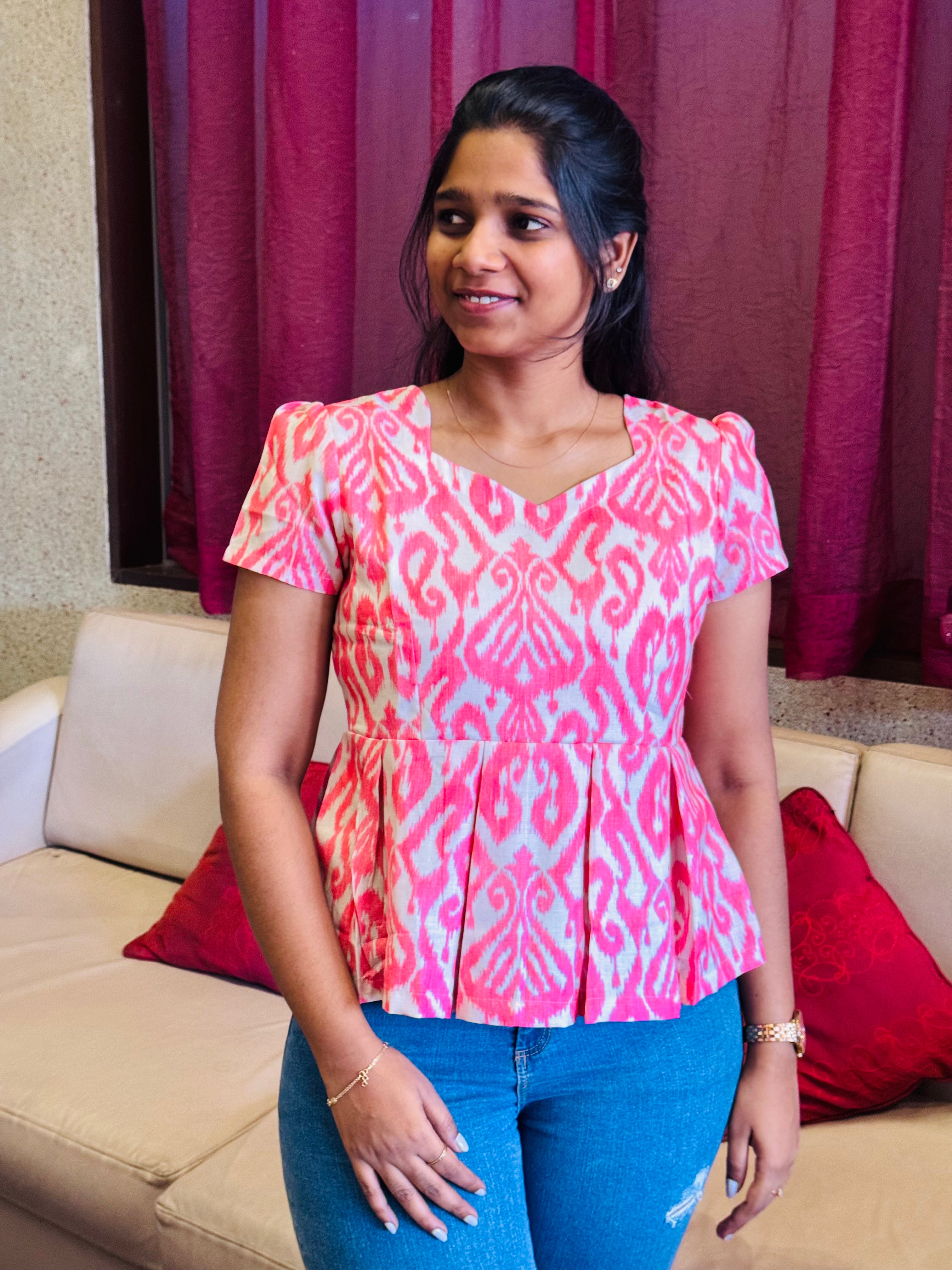 Pink Peplum top